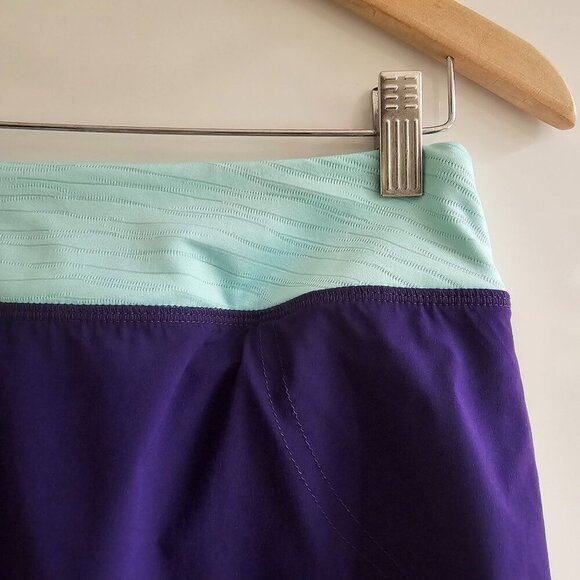 Pearl Izumi Athletic Skirt With Built-In Mesh Unders, Purple Teal, Pleats Size S - Picture 8 of 11